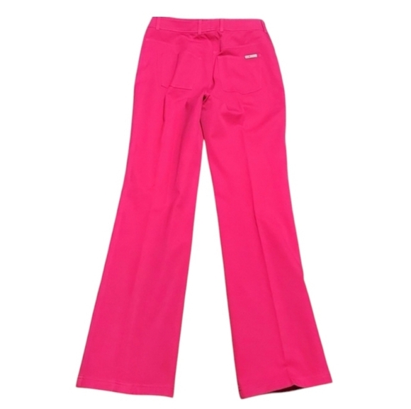 St. John Vibrant Pink Flare Pants - Picture 3 of 5